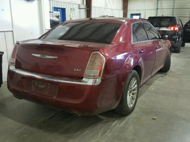 2C3CA4CG9BH528911 - 2011 CHRYSLER 300 BURGUNDY photo 4