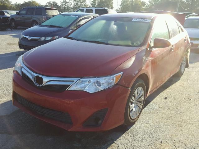 4T1BF1FK9CU504075 - 2012 TOYOTA CAMRY BASE RED photo 2