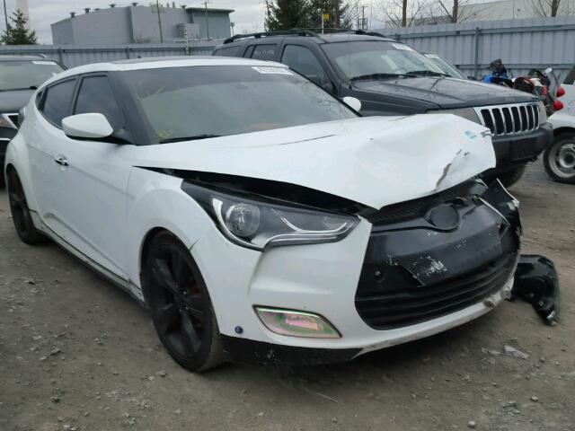 KMHTC6AD7DU153252 - 2013 HYUNDAI VELOSTER B WHITE photo 1