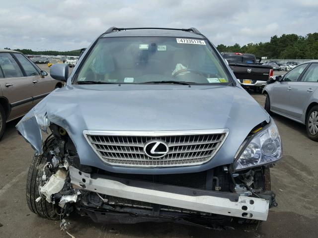 JTJHW31U182047541 - 2008 LEXUS RX 400H SILVER photo 7