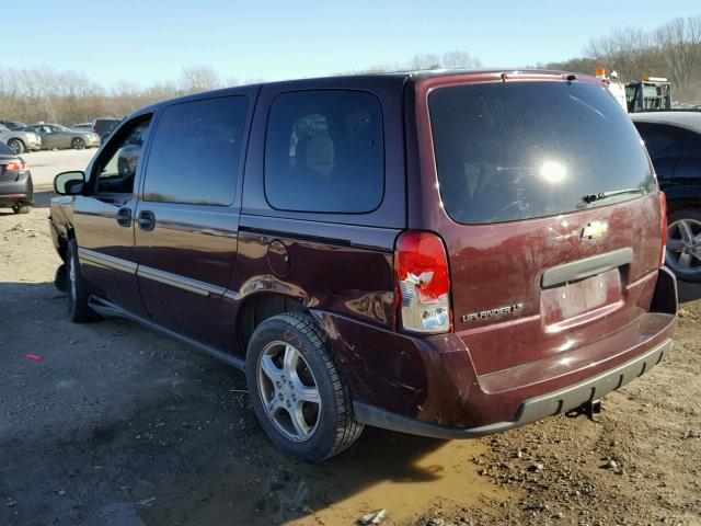 1GNDV23138D105050 - 2008 CHEVROLET UPLANDER L MAROON photo 3