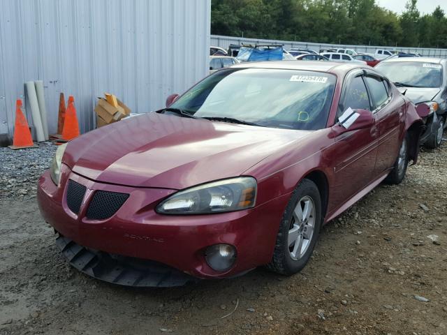 2G2WP552961123343 - 2006 PONTIAC GRAND PRIX ბურგუნდია ფოტო 2