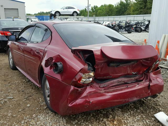 2G2WP552961123343 - 2006 PONTIAC GRAND PRIX ბურგუნდია ფოტო 3