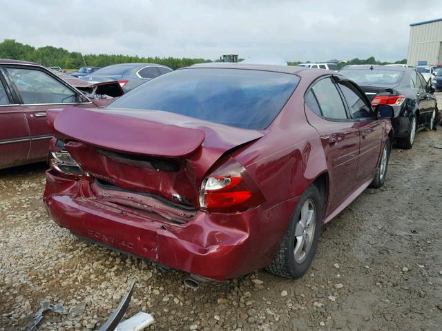 2G2WP552961123343 - 2006 PONTIAC GRAND PRIX ბურგუნდია ფოტო 4