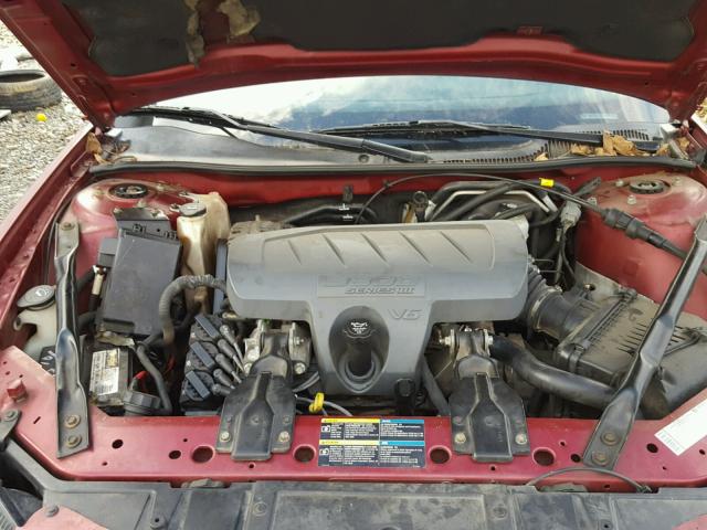 2G2WP552961123343 - 2006 PONTIAC GRAND PRIX ბურგუნდია ფოტო 7
