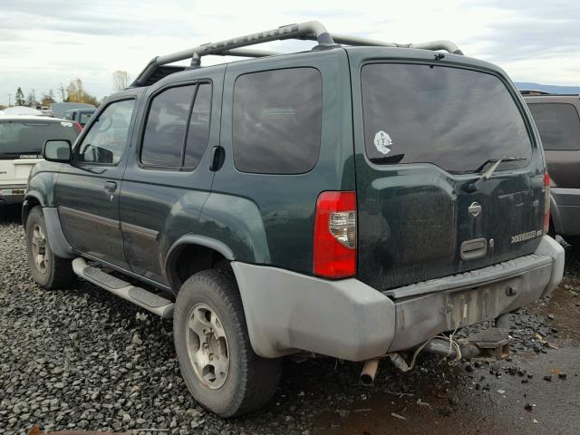 5N1ED28Y1YC518785 - 2000 NISSAN XTERRA XE GREEN photo 3