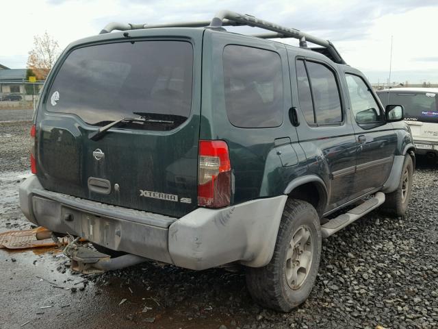 5N1ED28Y1YC518785 - 2000 NISSAN XTERRA XE GREEN photo 4