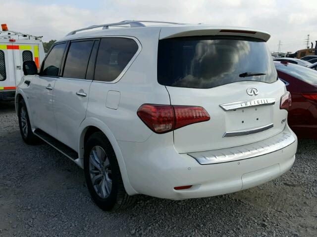 JN8AZ2NF3F9572529 - 2015 INFINITI QX80 WHITE photo 3