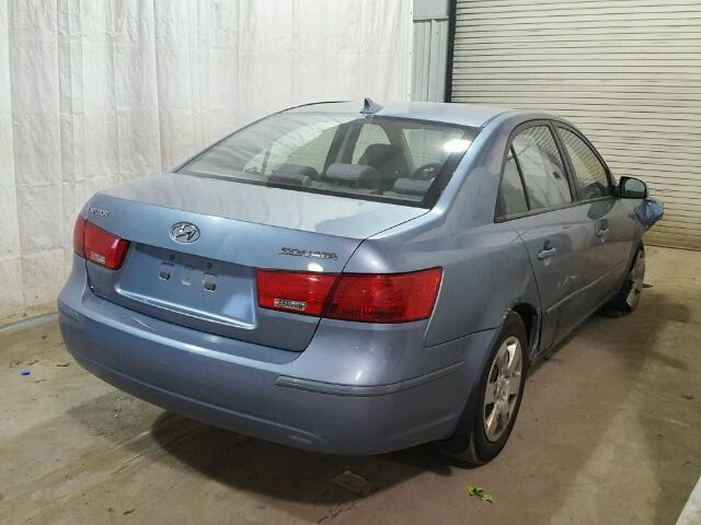 5NPET46C19H566738 - 2009 HYUNDAI SONATA GLS BLUE photo 4