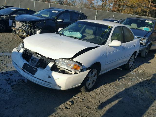 3N1CB51D54L878458 - 2004 NISSAN SENTRA 1.8 WHITE photo 2