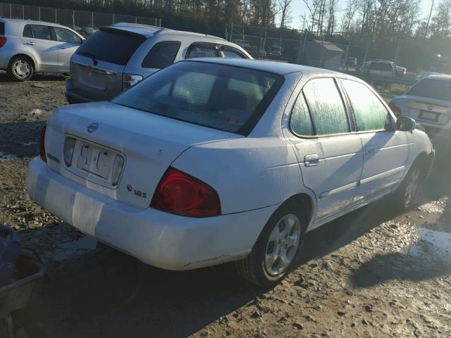 3N1CB51D54L878458 - 2004 NISSAN SENTRA 1.8 WHITE photo 4