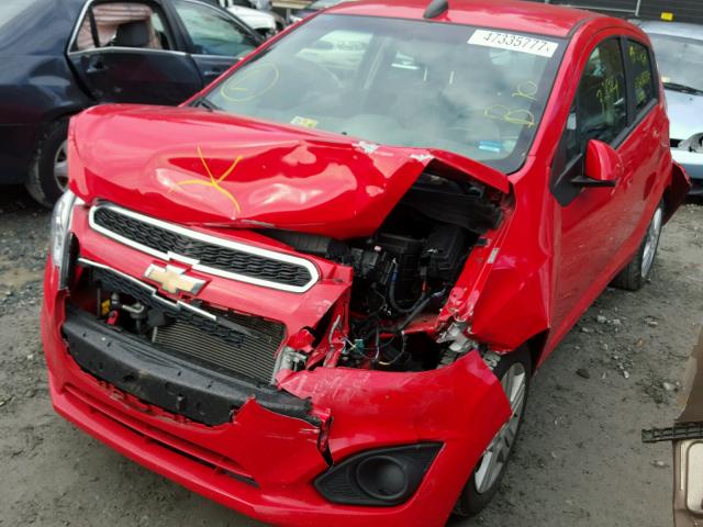 KL8CB6S91FC794769 - 2015 CHEVROLET SPARK LS RED photo 2