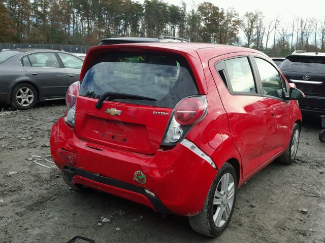 KL8CB6S91FC794769 - 2015 CHEVROLET SPARK LS RED photo 4