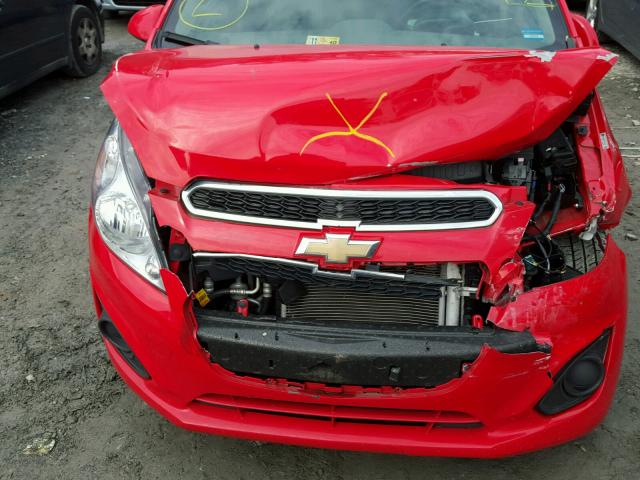 KL8CB6S91FC794769 - 2015 CHEVROLET SPARK LS RED photo 7