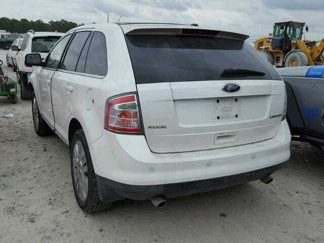 2FMDK3KC0ABA38490 - 2010 FORD EDGE LIMIT WHITE photo 3