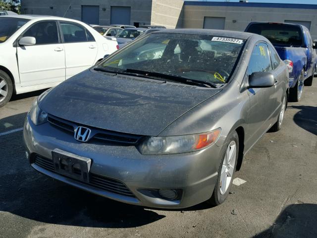 2HGFG12868H565084 - 2008 HONDA CIVIC EX GRAY photo 2