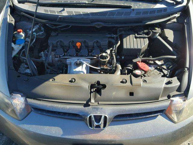 2HGFG12868H565084 - 2008 HONDA CIVIC EX GRAY photo 7