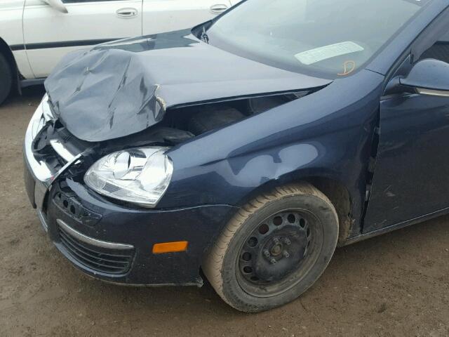 3VWJZ71K08M125489 - 2008 VOLKSWAGEN JETTA S 蓝色 照片 9