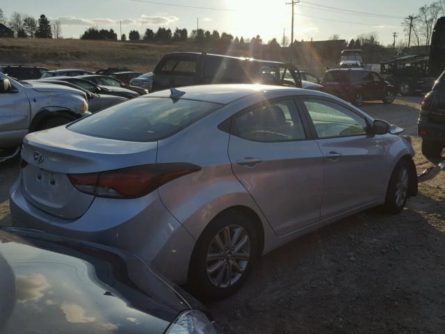 KMHDH4AE4EU088431 - 2014 HYUNDAI ELANTRA SE SILVER photo 4