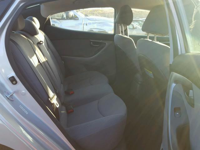 KMHDH4AE4EU088431 - 2014 HYUNDAI ELANTRA SE SILVER photo 6