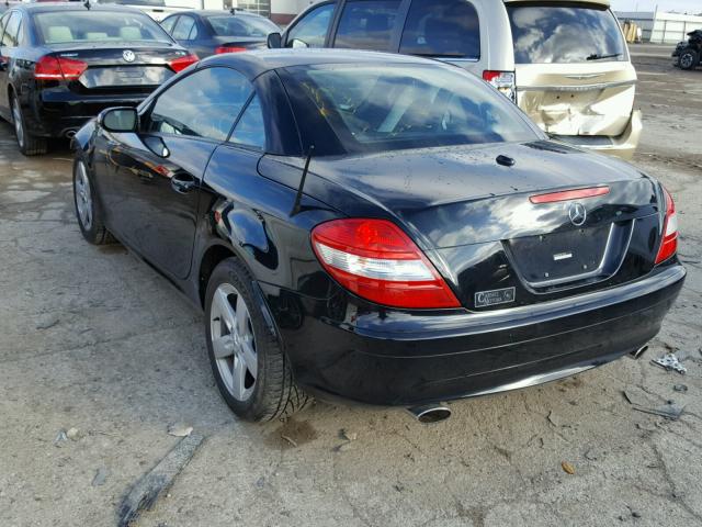 WDBWK54F86F109942 - 2006 MERCEDES-BENZ SLK 280 BLACK photo 3