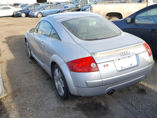 TRUSC28NX31023432 - 2003 AUDI TT SILVER photo 3