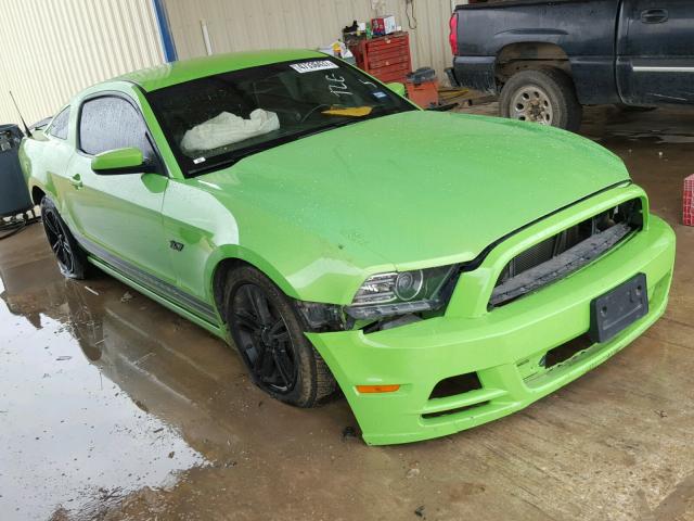 1ZVBP8AMXE5201805 - 2014 FORD MUSTANG GREEN photo 1