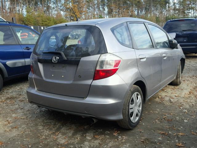 JHMGE8H24AS026738 - 2010 HONDA FIT SILVER photo 4