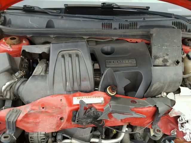 1G1AL55F967847498 - 2006 CHEVROLET COBALT LT RED photo 7