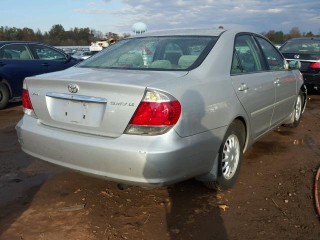 4T1BE32K25U057998 - 2005 TOYOTA CAMRY LE SILVER photo 4