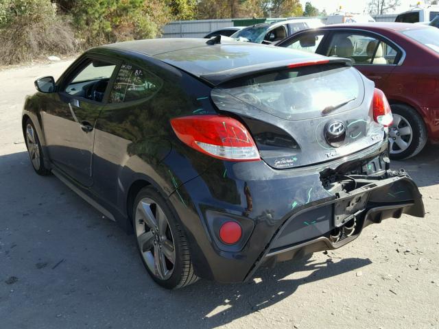 KMHTC6AE4DU156134 - 2013 HYUNDAI VELOSTER T BLACK photo 3