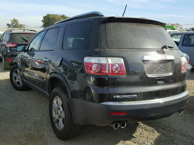 1GKER13778J121368 - 2008 GMC ACADIA SLE BLACK photo 3