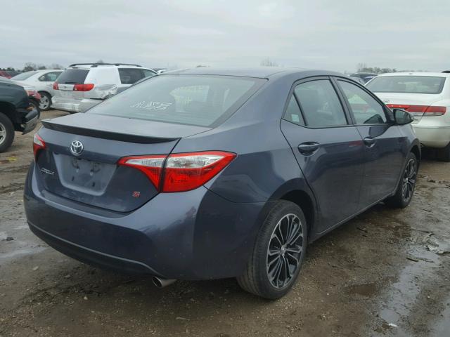 5YFBURHEXEP032727 - 2014 TOYOTA COROLLA L GRAY photo 4