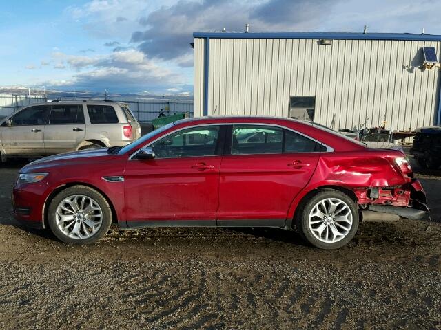 1FAHP2F81DG146708 - 2013 FORD TAURUS LIM RED photo 9