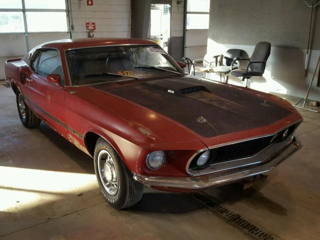 9F02H208487 - 1969 FORD MUSTANG RED photo 1