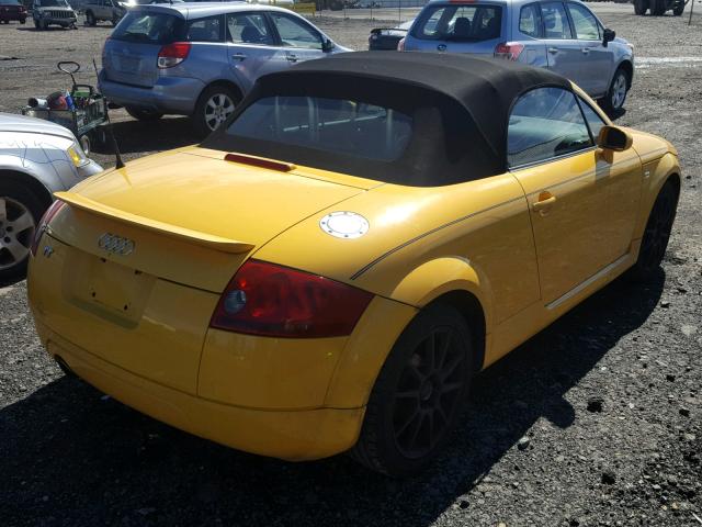 TRUTC28N741024916 - 2004 AUDI TT YELLOW photo 4