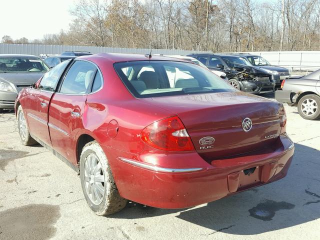 2G4WC582291178042 - 2009 BUICK LACROSSE C BURGUNDY photo 3