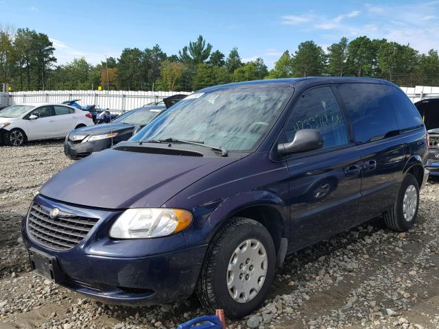 1C4GJ45323B225857 - 2003 CHRYSLER VOYAGER LX BLUE photo 2