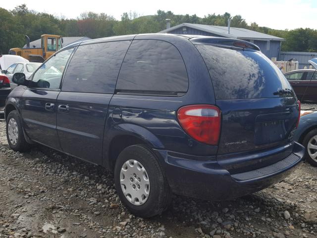 1C4GJ45323B225857 - 2003 CHRYSLER VOYAGER LX BLUE photo 3