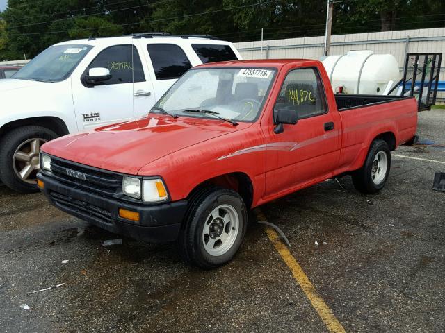 JT4RN81A0M0083725 - 1991 TOYOTA PICKUP DEL RED photo 2