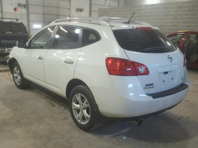 JN8AS5MT6AW025388 - 2010 NISSAN ROGUE S WHITE photo 3