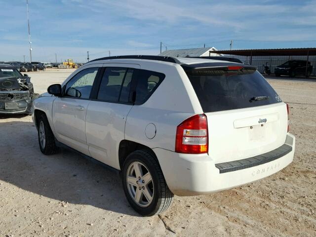 1J4NT4FB9AD622677 - 2010 JEEP COMPASS SP WHITE photo 3