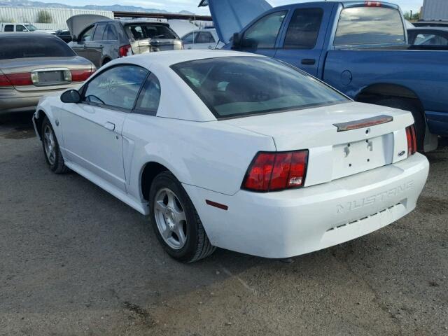 1FAFP40614F151939 - 2004 FORD MUSTANG WHITE photo 3