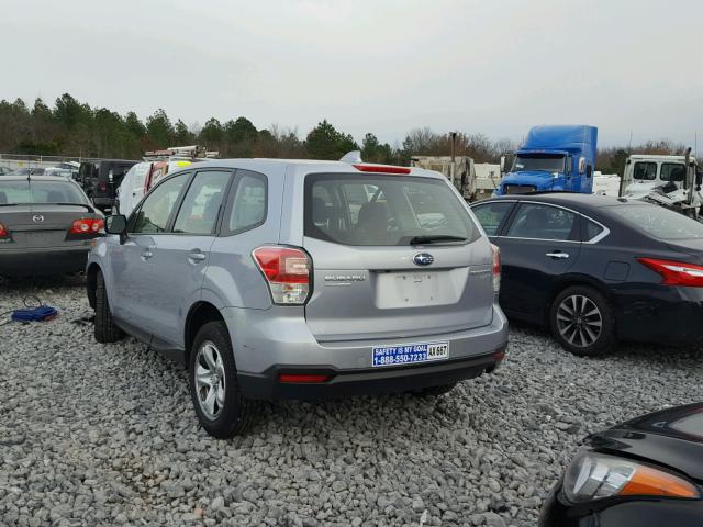 JF2SJAAC1HH475658 - 2017 SUBARU FORESTER 2 SILVER photo 3