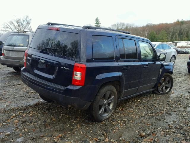 1C4NJRFB3FD155174 - 2015 JEEP PATRIOT LA BLUE photo 4