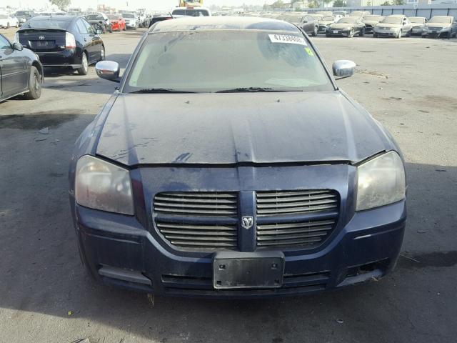 2D4FV47T56H270738 - 2006 DODGE MAGNUM SE BLUE photo 9