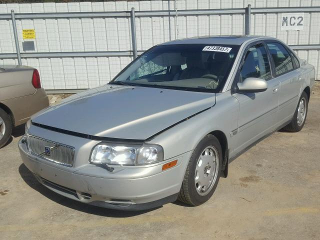 YV1TS92D321258807 - 2002 VOLVO S80 SILVER photo 2