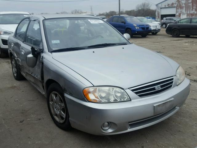 KNAFB121735280083 - 2003 KIA SPECTRA BA SILVER photo 1