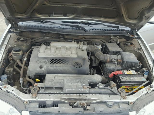 KNAFB121735280083 - 2003 KIA SPECTRA BA SILVER photo 7