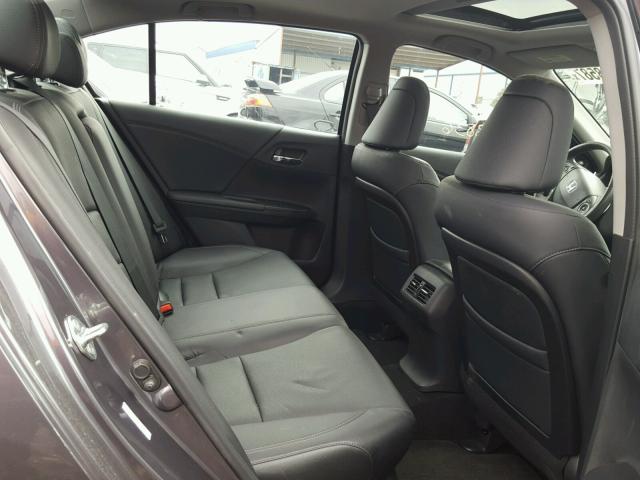 1HGCR3F86EA030222 - 2014 HONDA ACCORD EXL GRAY photo 6